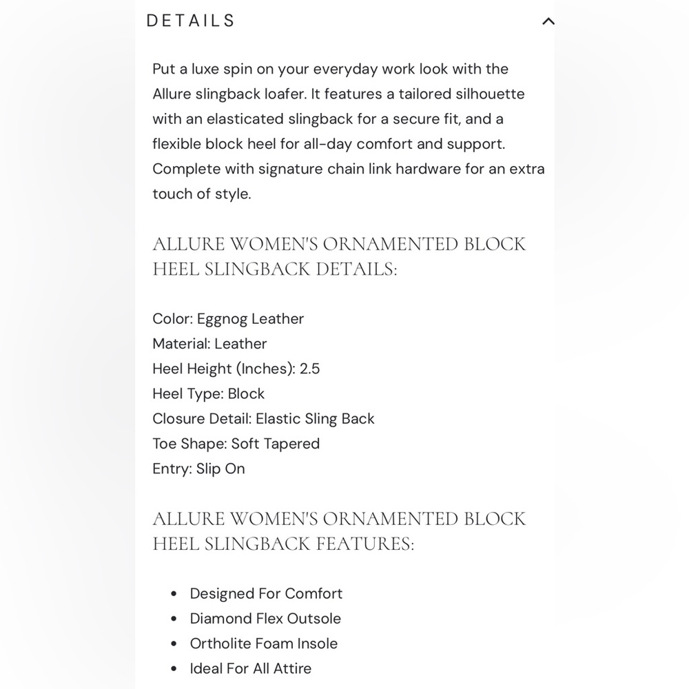 NWT AEROSOLES Women's Eggnog Slingback Heels - Picture 6 of 10